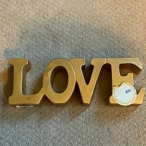 Sicura Wooden Gold Love Block